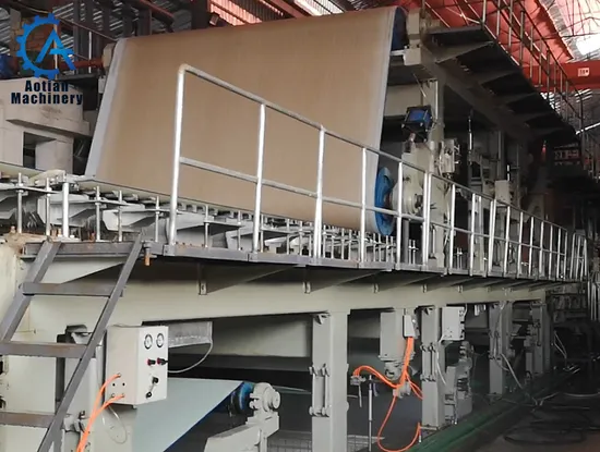 Máquina de dimensionamento para reciclagem de papel de prensa de tamanho de máquina de papel Kraft