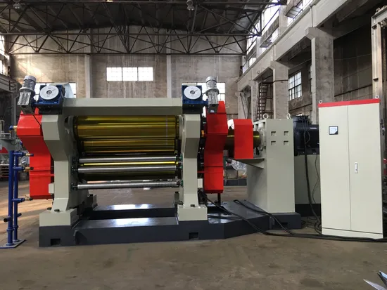 Calandra de borracha de nível de alta qualidade com sistema de controle PLC (CE/ISO9001)